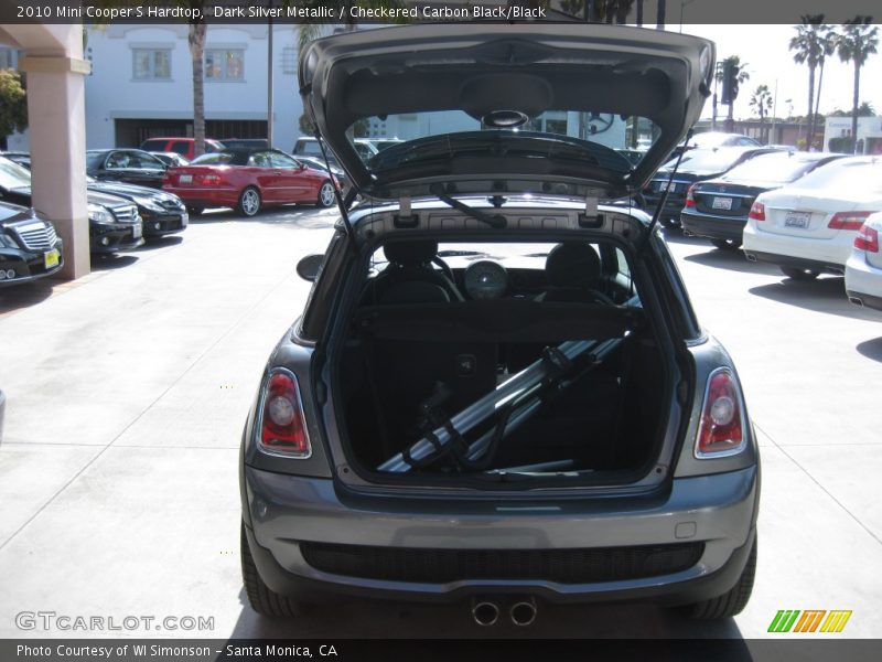 Dark Silver Metallic / Checkered Carbon Black/Black 2010 Mini Cooper S Hardtop