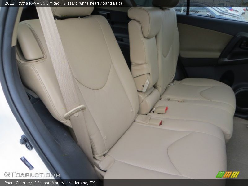 Blizzard White Pearl / Sand Beige 2012 Toyota RAV4 V6 Limited