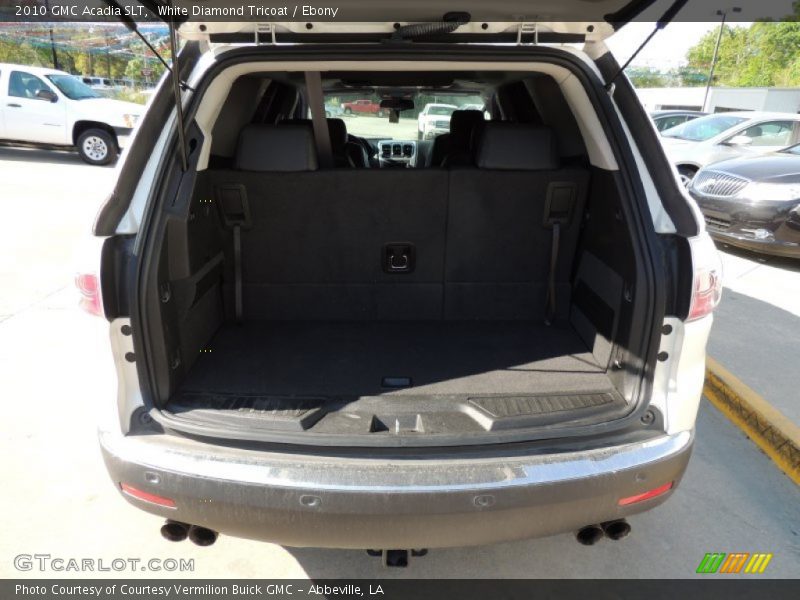 White Diamond Tricoat / Ebony 2010 GMC Acadia SLT