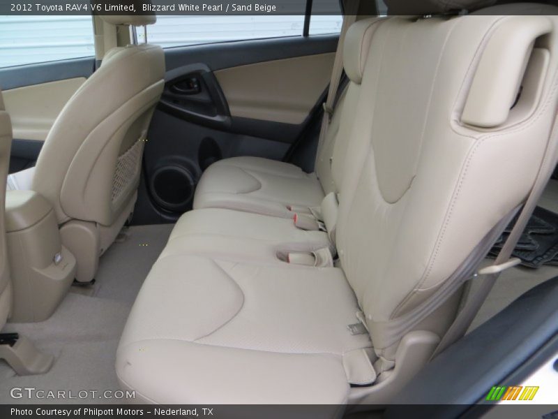 Blizzard White Pearl / Sand Beige 2012 Toyota RAV4 V6 Limited