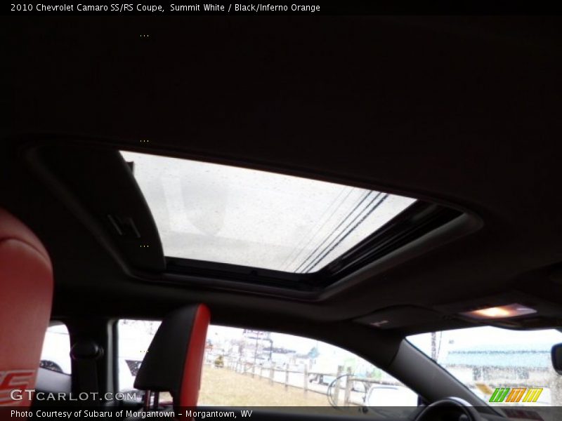 Summit White / Black/Inferno Orange 2010 Chevrolet Camaro SS/RS Coupe