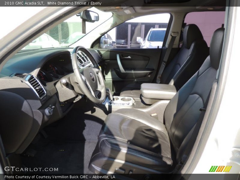 White Diamond Tricoat / Ebony 2010 GMC Acadia SLT