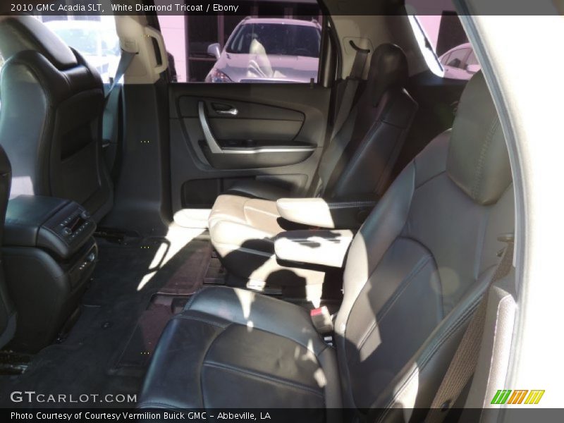 White Diamond Tricoat / Ebony 2010 GMC Acadia SLT