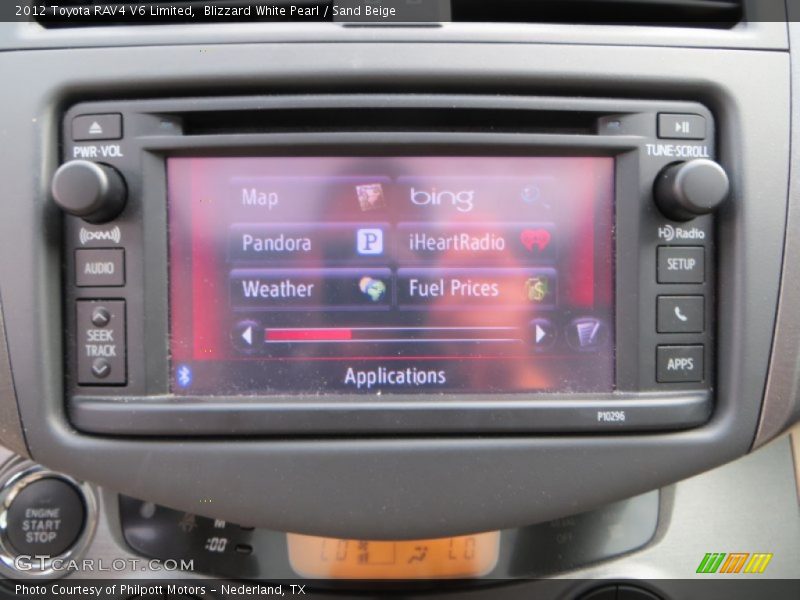 Blizzard White Pearl / Sand Beige 2012 Toyota RAV4 V6 Limited