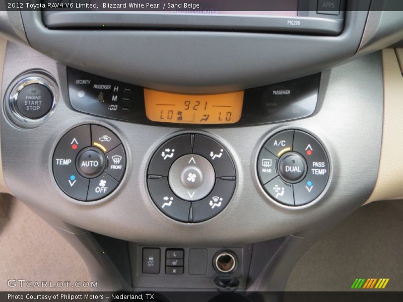 Blizzard White Pearl / Sand Beige 2012 Toyota RAV4 V6 Limited