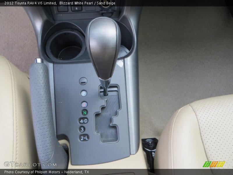 Blizzard White Pearl / Sand Beige 2012 Toyota RAV4 V6 Limited