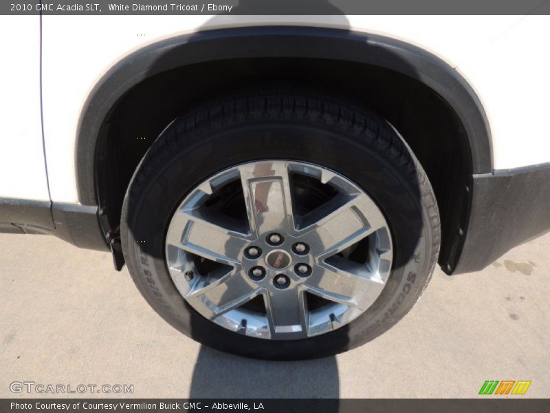 White Diamond Tricoat / Ebony 2010 GMC Acadia SLT