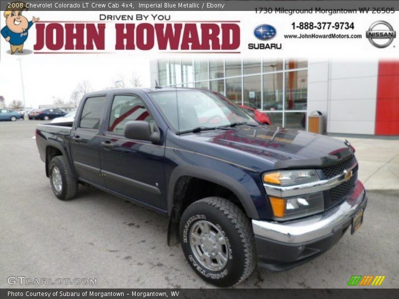 Imperial Blue Metallic / Ebony 2008 Chevrolet Colorado LT Crew Cab 4x4
