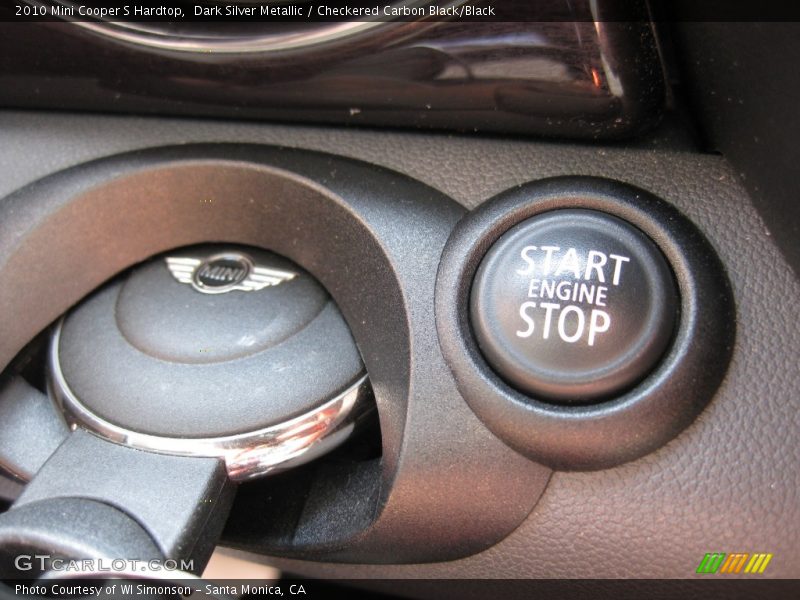 Dark Silver Metallic / Checkered Carbon Black/Black 2010 Mini Cooper S Hardtop