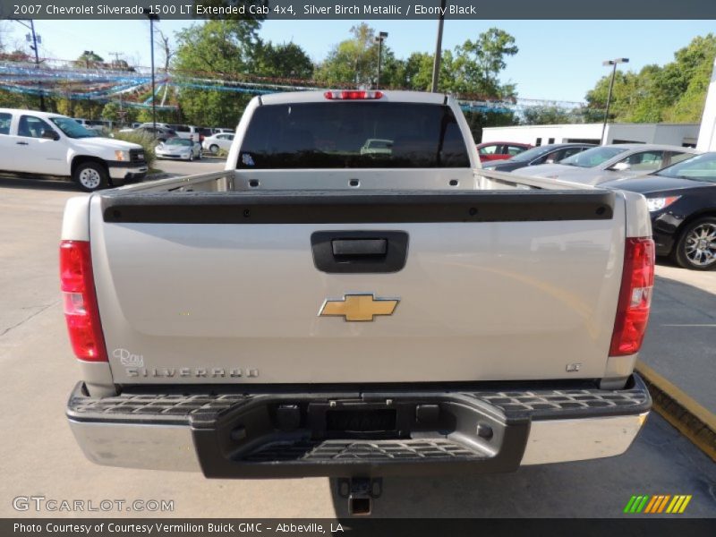 Silver Birch Metallic / Ebony Black 2007 Chevrolet Silverado 1500 LT Extended Cab 4x4