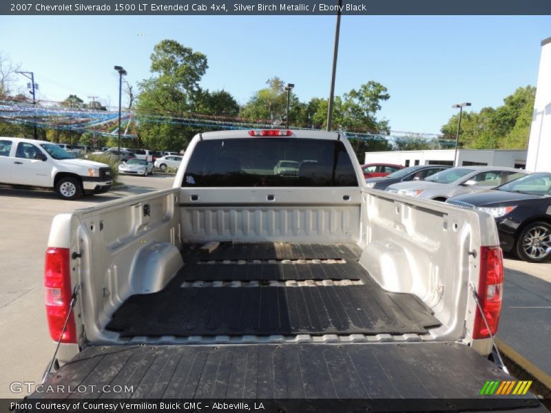 Silver Birch Metallic / Ebony Black 2007 Chevrolet Silverado 1500 LT Extended Cab 4x4