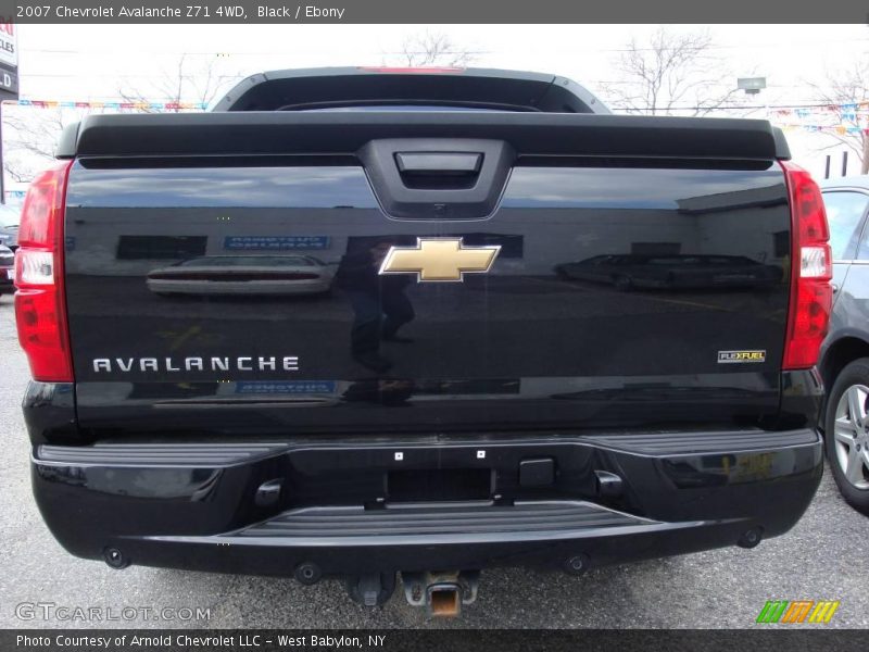 Black / Ebony 2007 Chevrolet Avalanche Z71 4WD