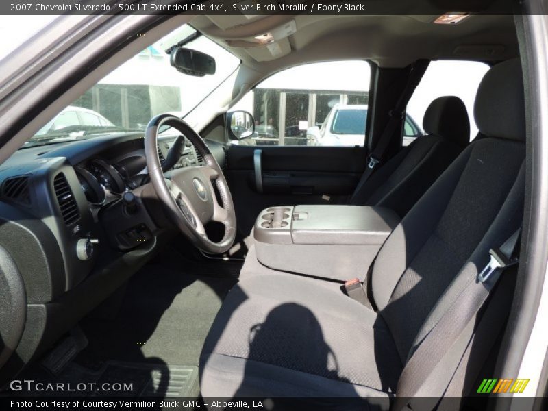 Silver Birch Metallic / Ebony Black 2007 Chevrolet Silverado 1500 LT Extended Cab 4x4