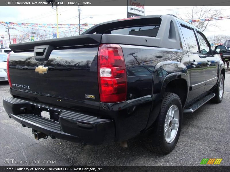 Black / Ebony 2007 Chevrolet Avalanche Z71 4WD