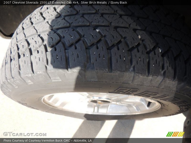 Silver Birch Metallic / Ebony Black 2007 Chevrolet Silverado 1500 LT Extended Cab 4x4