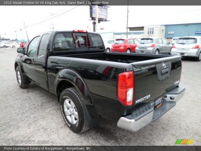 Super Black / Graphite Steel 2013 Nissan Frontier SV V6 King Cab 4x4