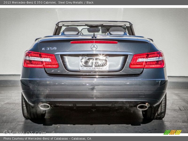 Steel Grey Metallic / Black 2013 Mercedes-Benz E 350 Cabriolet