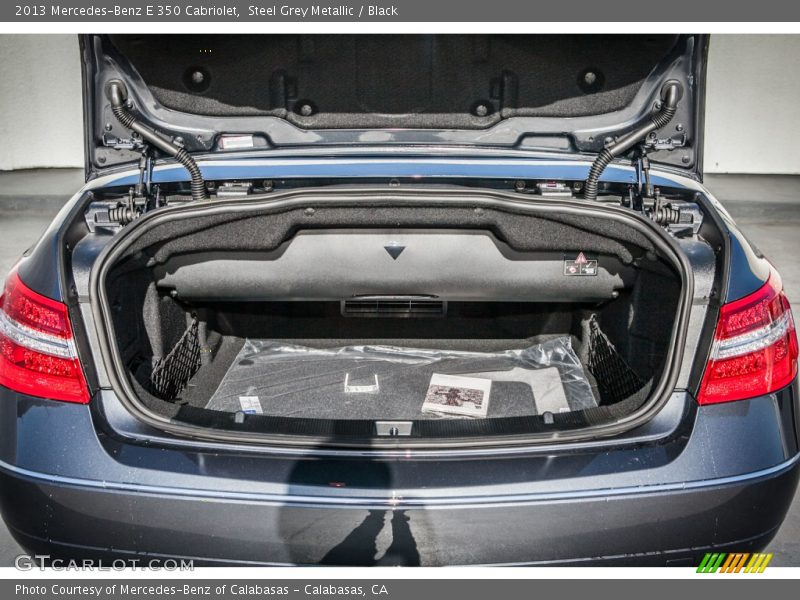 Steel Grey Metallic / Black 2013 Mercedes-Benz E 350 Cabriolet