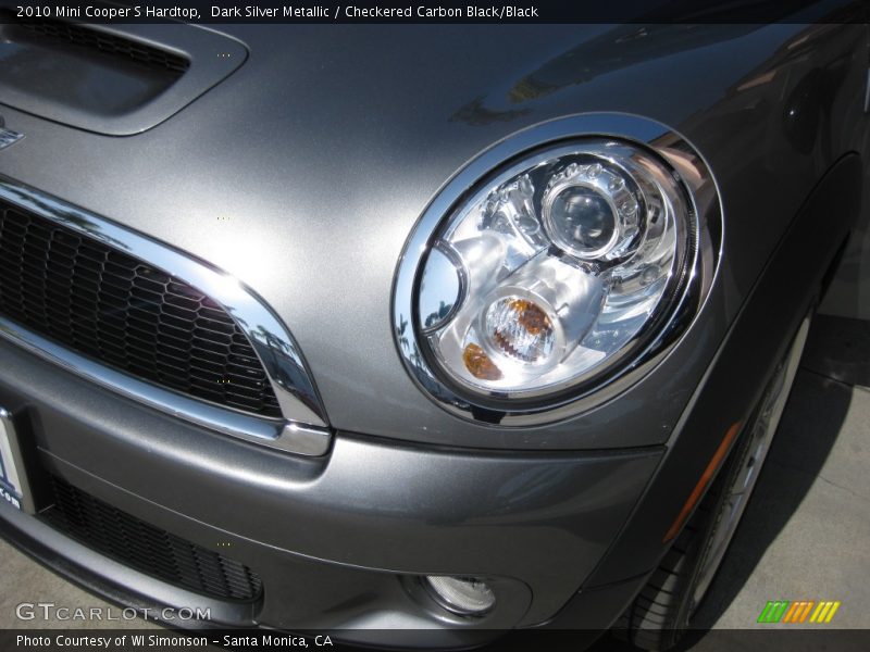 Dark Silver Metallic / Checkered Carbon Black/Black 2010 Mini Cooper S Hardtop