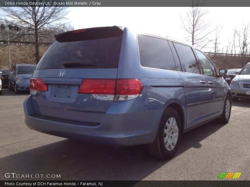 Ocean Mist Metallic / Gray 2009 Honda Odyssey LX
