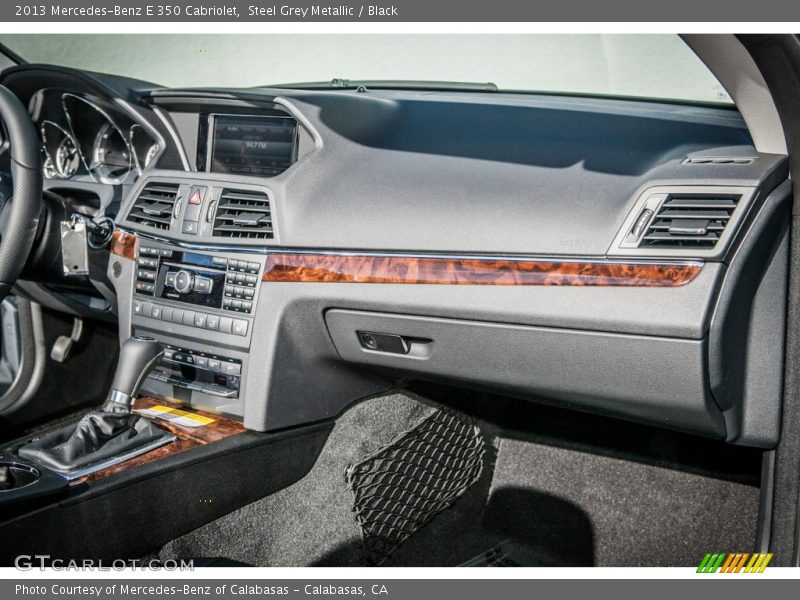 Steel Grey Metallic / Black 2013 Mercedes-Benz E 350 Cabriolet