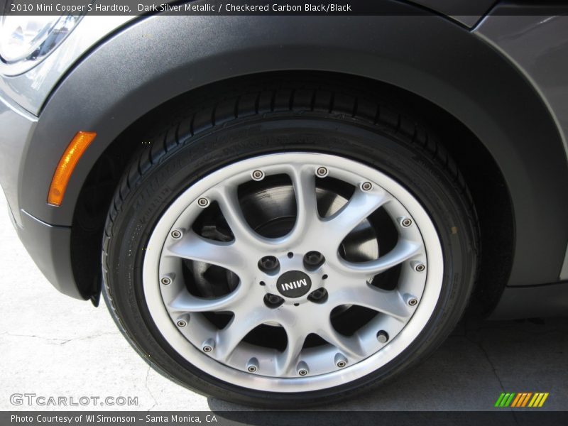 Dark Silver Metallic / Checkered Carbon Black/Black 2010 Mini Cooper S Hardtop
