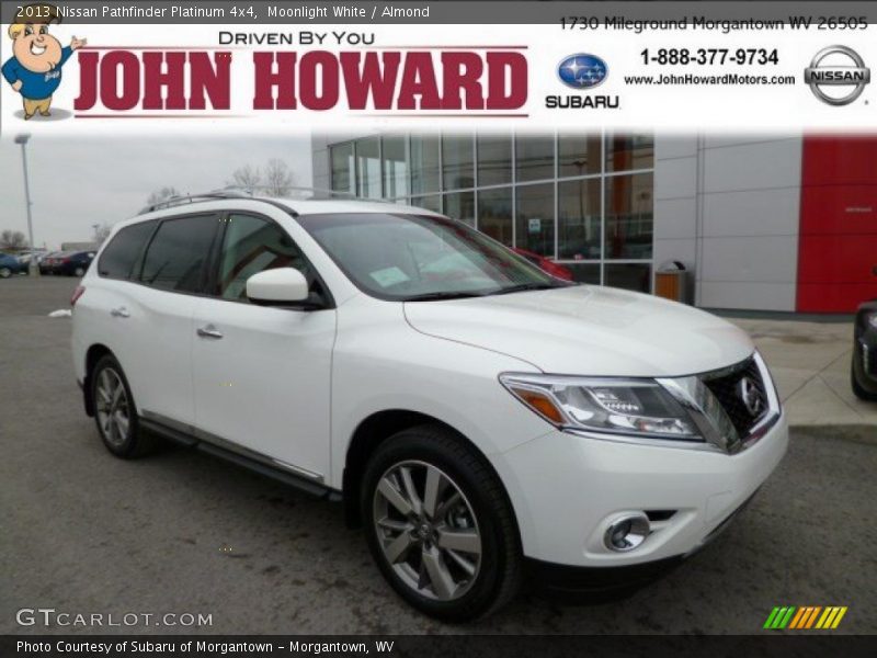 Moonlight White / Almond 2013 Nissan Pathfinder Platinum 4x4