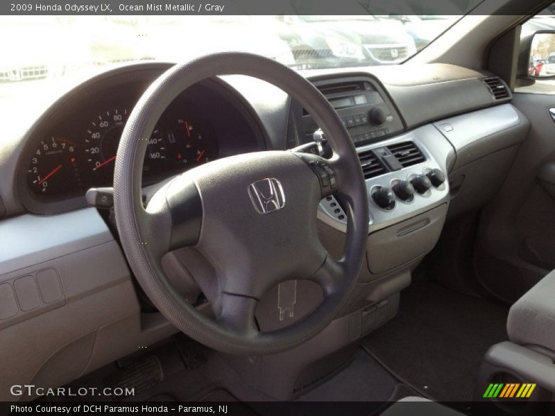 Ocean Mist Metallic / Gray 2009 Honda Odyssey LX