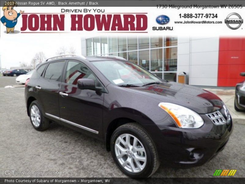 Black Amethyst / Black 2013 Nissan Rogue SV AWD