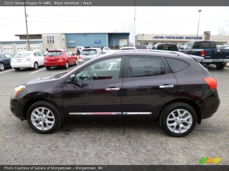 Black Amethyst / Black 2013 Nissan Rogue SV AWD