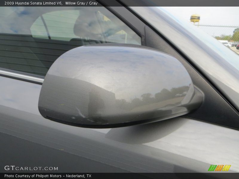 Willow Gray / Gray 2009 Hyundai Sonata Limited V6