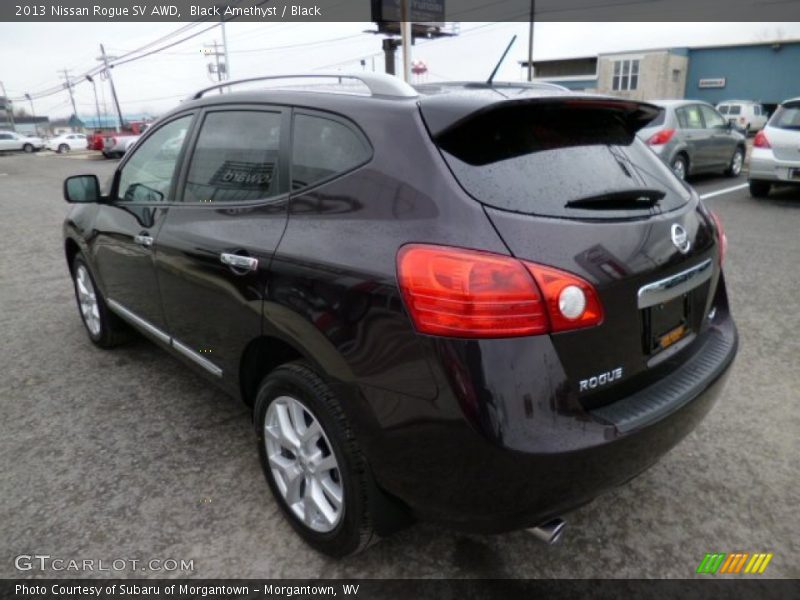 Black Amethyst / Black 2013 Nissan Rogue SV AWD