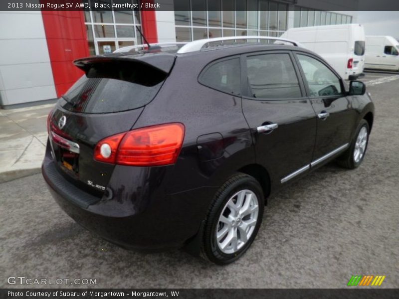 Black Amethyst / Black 2013 Nissan Rogue SV AWD
