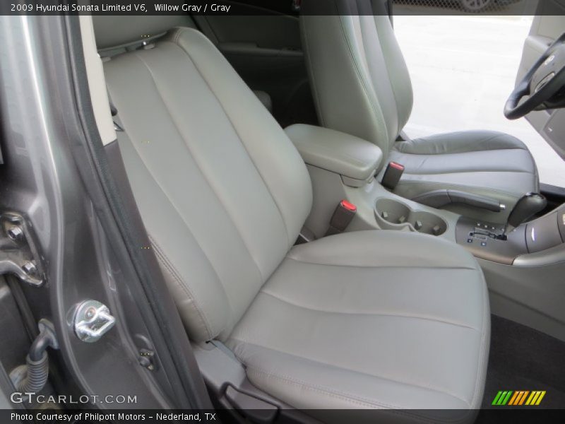Willow Gray / Gray 2009 Hyundai Sonata Limited V6