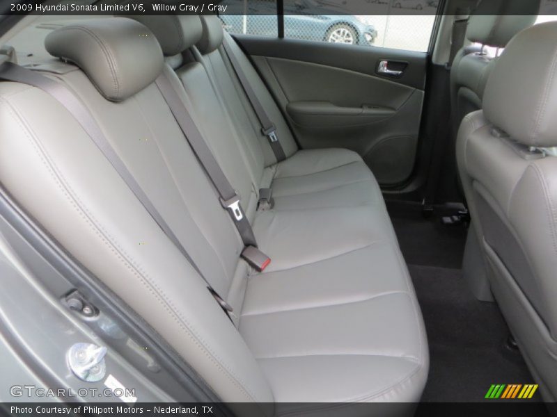 Willow Gray / Gray 2009 Hyundai Sonata Limited V6