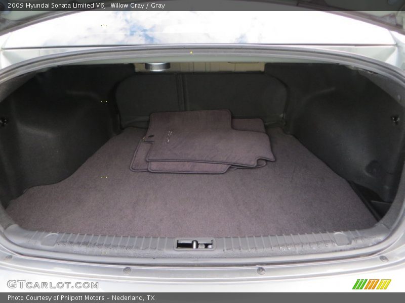 Willow Gray / Gray 2009 Hyundai Sonata Limited V6