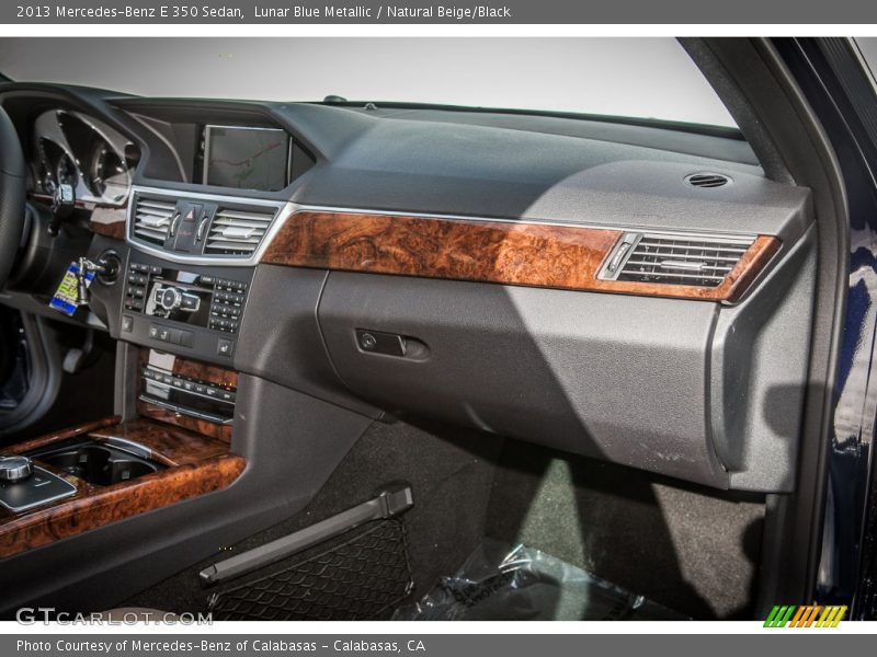 Lunar Blue Metallic / Natural Beige/Black 2013 Mercedes-Benz E 350 Sedan
