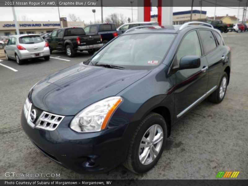 Graphite Blue / Gray 2013 Nissan Rogue SV AWD