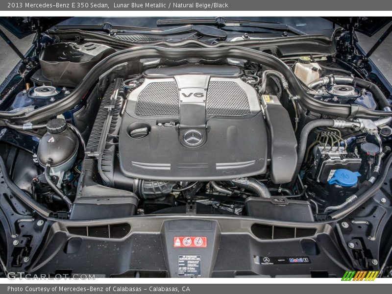Lunar Blue Metallic / Natural Beige/Black 2013 Mercedes-Benz E 350 Sedan