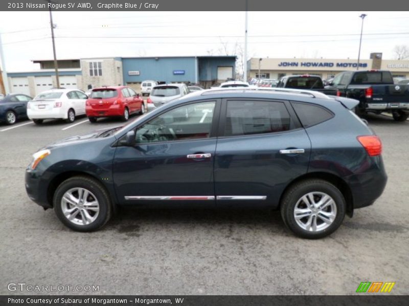 Graphite Blue / Gray 2013 Nissan Rogue SV AWD