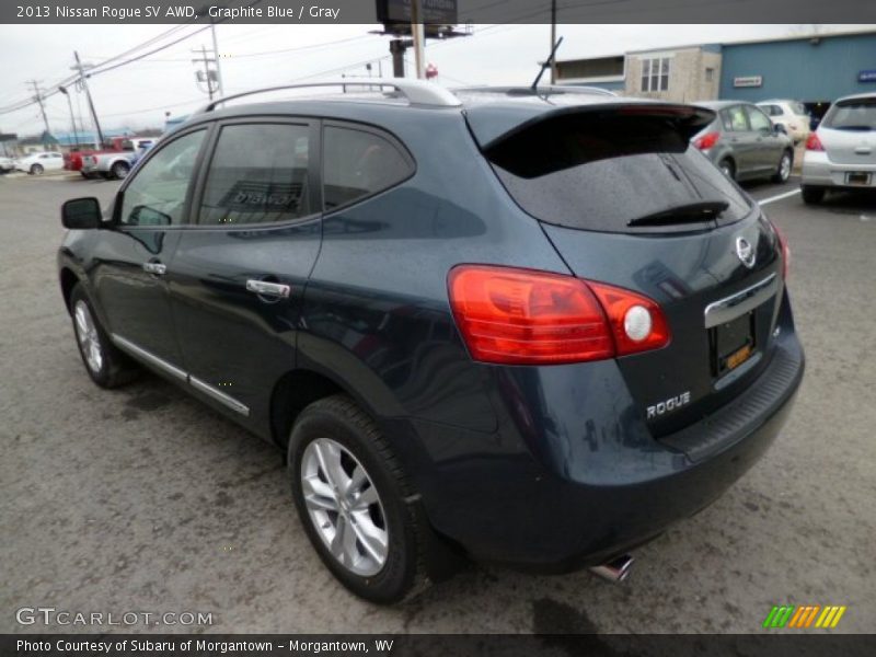 Graphite Blue / Gray 2013 Nissan Rogue SV AWD