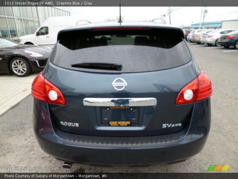 Graphite Blue / Gray 2013 Nissan Rogue SV AWD