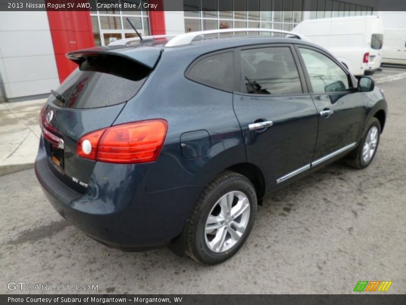 Graphite Blue / Gray 2013 Nissan Rogue SV AWD