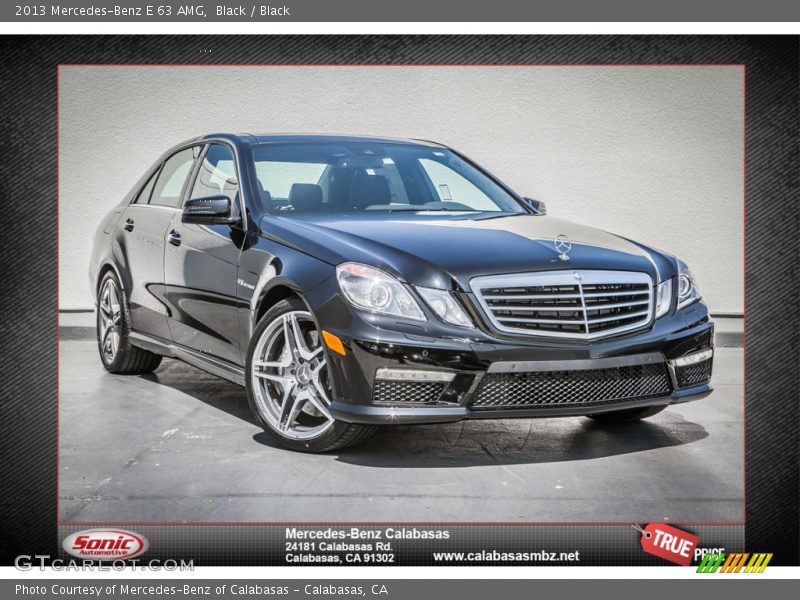 Black / Black 2013 Mercedes-Benz E 63 AMG
