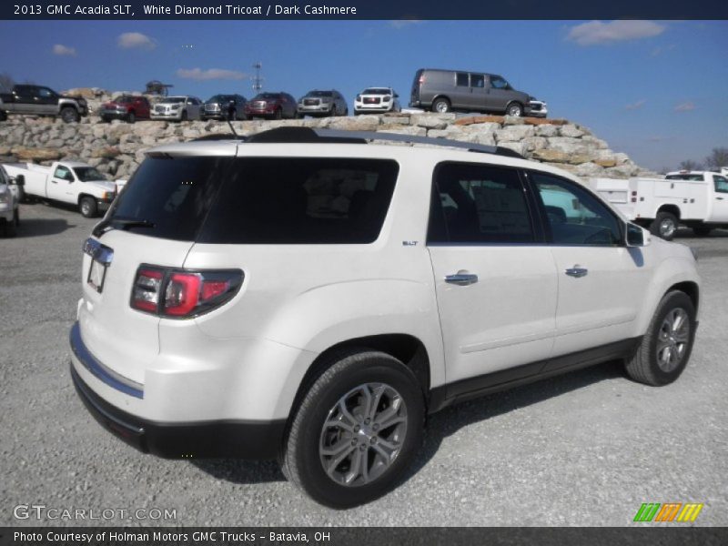 White Diamond Tricoat / Dark Cashmere 2013 GMC Acadia SLT