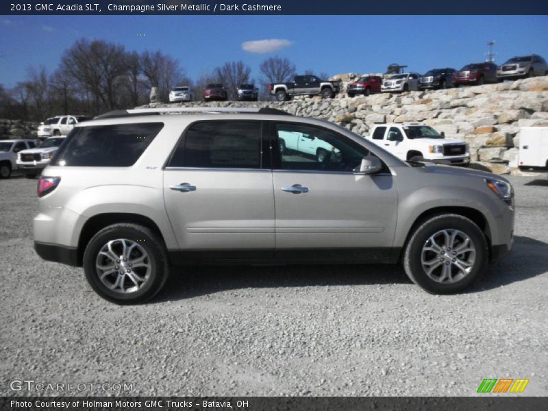 Champagne Silver Metallic / Dark Cashmere 2013 GMC Acadia SLT