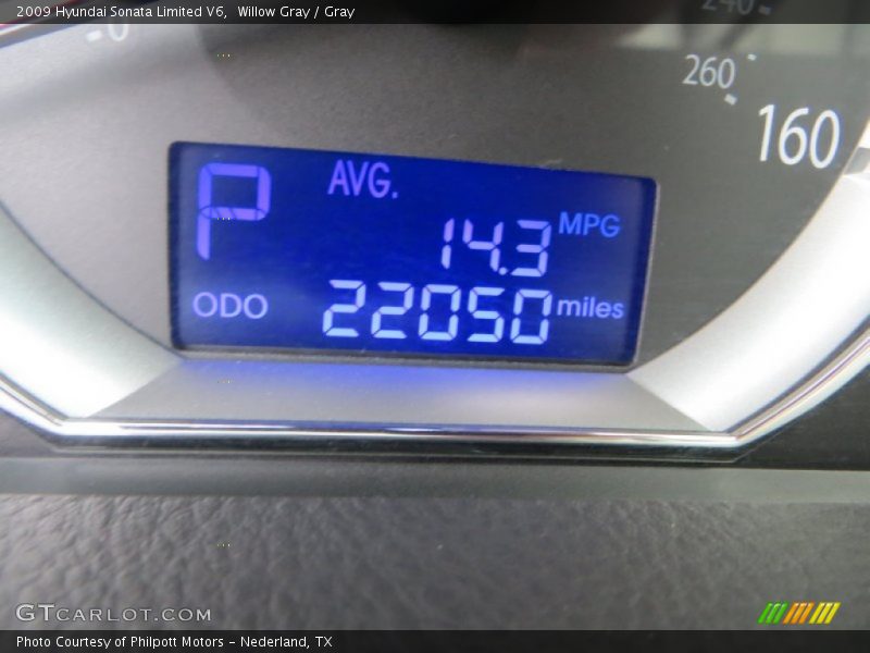 Willow Gray / Gray 2009 Hyundai Sonata Limited V6
