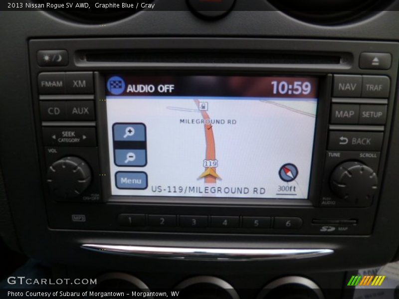 Graphite Blue / Gray 2013 Nissan Rogue SV AWD