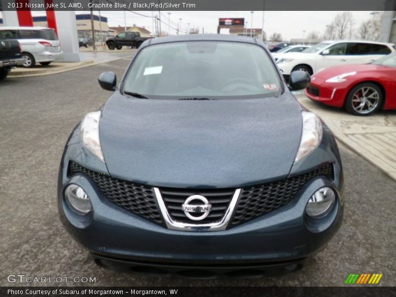 Graphite Blue / Black/Red/Silver Trim 2013 Nissan Juke SL AWD