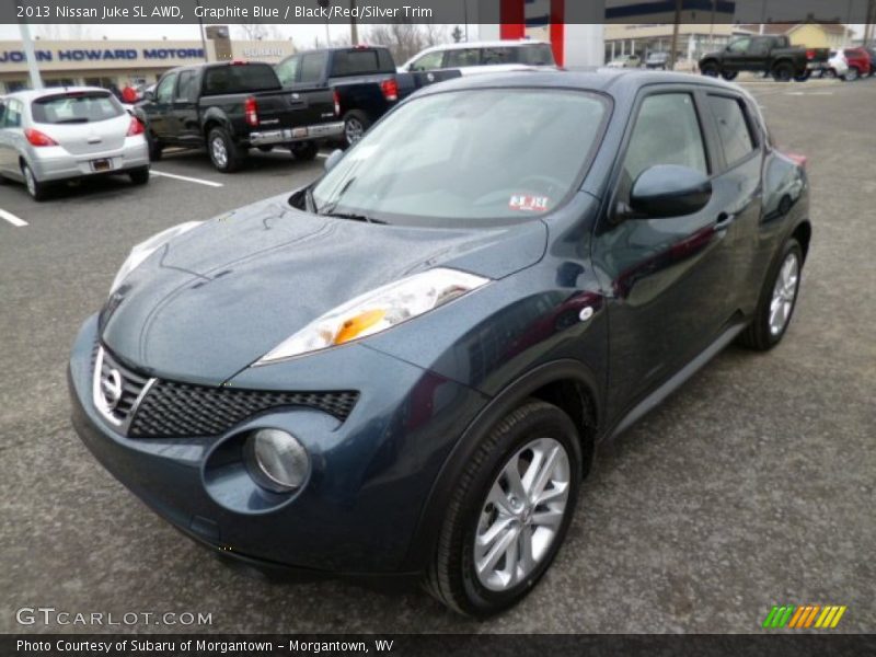 Graphite Blue / Black/Red/Silver Trim 2013 Nissan Juke SL AWD